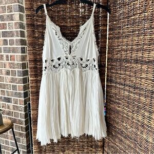 Free People cream lace dress
